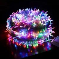 100m 1000 LED Lichterkette 8 Lichtmodi Lichterketten Innen Garten Party Weihnachten Halloween Hochzeit Deko, Bunt