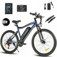 SAMEBIKE SY26-II classic e-mountainbike e-bike elektrické skládací kolo trekingové e-kolo s 21 rychlostmi SHIMANO (modré)