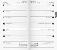 BRUNNEN Kalender-Einlage 2025 9x15cm 10-75800005