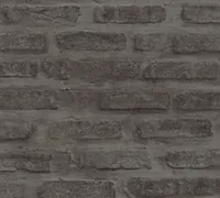 A.S. Création Steintapete Elements Tapete in Backstein Optik Vliestapete grau schwarz 10,05 m x 0,53 m