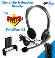 Headset & Gürtelclip Bundle für AVM Fritz!Fon C5