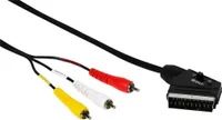 VIVanco™Scart / Cinch Verbindung IN / OUT, 1,5m (47701)