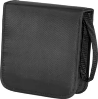 Hama CD Wallet Nylon 40, black, 164 x 170 x 61 mm, Schwarz, Nylon