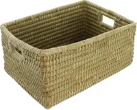 großer Aufbewahrungskorb aus Seegras, 40x29 cm, Flechtkorb