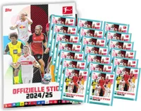 Topps Bundesliga Sticker 2025 - Fußball Sammelsticker - 1 Album + 20 Tüten