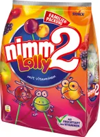 Storck nimm2 Lolly Familienpackung Lutscher mit Vitaminen 200g