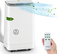 Klarstein Mobile Klimaanlage mit Abluftschlauch, 4-in-1 Klimagerät mit Ventilator, Luftentfeuchter & Nachtmodus, Kleine & Portable Klimaanlage für Wohnung & Büro, 12000 BTU Niedrig Verbrauch