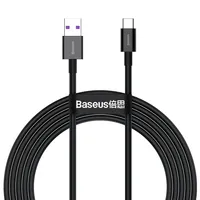 Baseus Superior USB - Kabel USB typu C 66 W (11 V / 6 A) Huawei SuperCharge SCP 2 m černý (CATYS-A01)