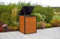 Merxx Bin Cover Base Small - hliníkový rám s eukalyptovým dřevem