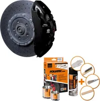 Foliatec Bremssattel Lack-Set - Mitternachtsschwarz - 3 Komponenten