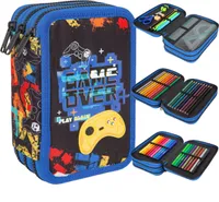 COOLPACK JUMPER 3 gefülltes Federmäppchen Federmappe Schülermäppchen Federtasche GAME OVER