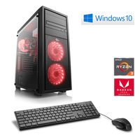 CSL Gaming PC Ryzen 3 3200G, 3700 MHz, Radeon Vega 8, 8 GB DDR4 RAM, 1 TB HDD, Windows 10 Home, WLAN, USB 3.1 | Sprint R50040