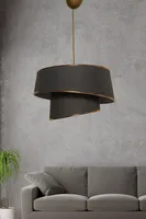 Opviq, Barette- Barette FLH, Gold, Kronleuchter, 32 x 32 cm, Metallkörper