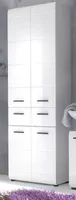 trendteam Koupelnová skříňka Skin/Gloss/Line White Decor/White High Gloss Deep Draw 60 x 182 x 31 cm