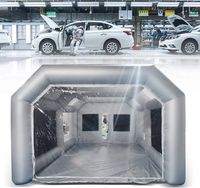 3.6X3.5m Lackierkabine Aufblasbare Zelt Auto Spray Booth Sprüh Tent mit Gebläse 