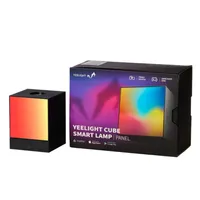 YEELIGHT Cube Smart Lamp - Light Gaming Cube Panel and Basisstation WLAN matter Black Neu