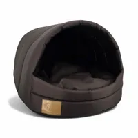 Hundehütte Hundehaus Hundebett Hundehöhle Größe M [ Braun ]
