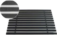 ACO 75x50x2cm Schuhabstreifer Gummimatte ALU Fußmatte Türmatte Sauberlaufmatte Eingangsmatte