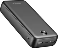 Swissten, bateria zewnętrzna 20000mAh 10.5W z podwójnym złączem USB, wyświetlacz LED, czarny