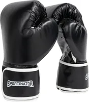 SPORTINATOR "Knockout" Boxhandschuhe schwarz 8oz | STR-81
