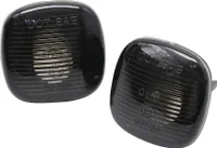 2x bočné smerovky v čiernej dymovej farbe SET pre Škoda Fabia Octavia II 1Z Roomster 5J Superb II 3T