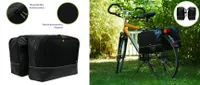 Beck Fahrradtasche wasserdicht Fahrrad Gepäckträge Tasche hinten Gepäcktasche aqua doppel bag Schwarz