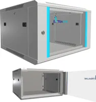 Extralink 6U 600x600 Šedá Racková skříň montovaná na zdi