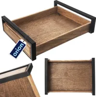 Orion Serviertablett Servierbrett aus Holz Holzbrett Holztablett MANGO 35,5x27 cm