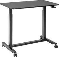 Ergonomický, plynom nastaviteľný mobilný stôl na kolieskach Buddy 04 čierny