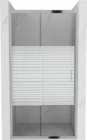 Mexen Apia drzwi prysznicowe rozsuwane 95 cm, pasy, chrom - 845-095-000-01-20