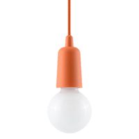Hängeleuchte DIEGO 1 orange 1xE27 60W PVC 90x9x9cm Sollux Lighting