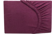 Frottee Spannbettlaken Aubergine / Lila  140x200 cm - 160x200 cm