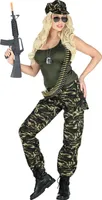 Camouflage Soldatinnen Kostüm