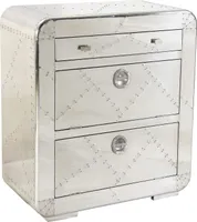 SIT Möbel Schuhschrank | 2 Klappen, 1 Schublade | Mango-Holz und MDF | Beschläge Aluminium silber | B 85 x T 40 x H 90 cm | 01762-21 | Serie AIRMAN