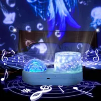 Kindernachtlichtprojektor, Ozeanlichtprojektor mit Timer 360° Rotation, geeignet für Babys und Mädchen, Weihnachten, Raumdekoration