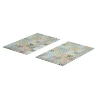 Zeller 2-tlg. Herdabdeckplatten Glasschneideplatte in Mosaik Optik