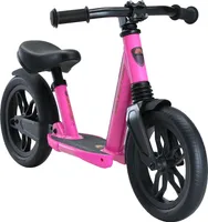 BIKESTAR Vollgefedertes Aluminium Kinder Laufrad ab 2-3 Jahre | 10 Zoll Lauflernrad Fully | Berry