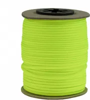 50 Meter Polyesterschnur Flechtschnur 2mm, 8-fach geflochten, Kumihimo Flechten, 30 Farben, Farbe:neongelb