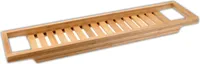 Bambus Badewannenablage Wannenablage 64 x 15 cm Badewannenbrett Wannenbrücke Badewannenauflage Badewannenbrücke Badewannentablett
