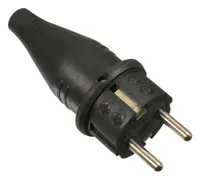 as-Schwabe 60412 as-Schwabe Vollgummi Schuko-Stecker