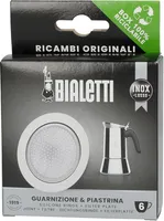 Bialetti sada náhradních dílů 1 silikonové těsnění + 1 filtr 6 šálků pro Venus, Kitty, Musa, 2 kusy (1 sada)