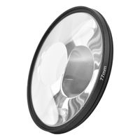 77mm Whirlpool Glasprisma Kaleidoskop Objektivfilter Optischer Glaslinsenfilter Professionelles Fotografiezubehoer fuer DSLR-Kamera
