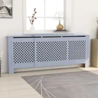 MDF kryt radiátoru šedý 205 cm