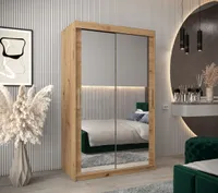 Skříň s posuvnými dveřmi v šířce 120 cm TIMEA 3 - dub artisan