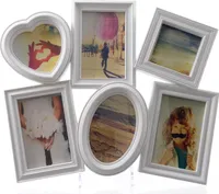 Bilderrahmen Fotorahmen Multirahmen Bildergalerie Herz weiß