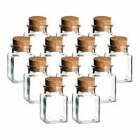 Packung mit 10 Mini-Glasflaschen mit Korken