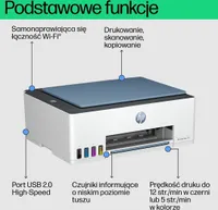 HP Smart Tank Urządzenie wielofunkcyjne 585, Dom i biuro domowe, Drukowanie, kopiowanie, skanowanie, Sieć bezprzewodowa