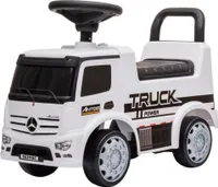Bandits & Angels Rutschauto Mercedes Benz Antos Truck Weiß ab 1 Jahr für Jungen – Weißer Truck für Kinder – Truck mit Hupe