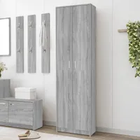 vidaXL Garderobenschrank Grau Sonoma 55x25x189 cm Holzwerkstoff