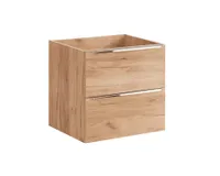 Comad Capri Hängeschrank Waschtisch 60cm Eiche mit 2 Schubladen
